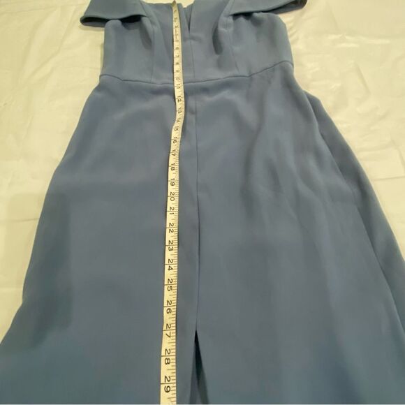 Norstrom Dessy Size 8  12  Collections 3038 Long Dress Larkspur Blue - Picture 10 of 15